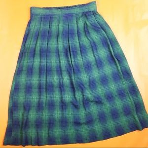 [VTG] Plaid Midi Skirt